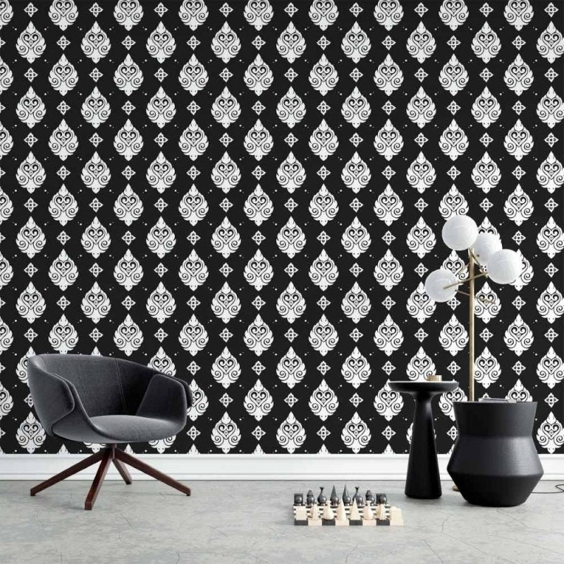 Papel de Parede Adesivo Arabescos N015036 - Papel na Parede