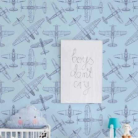 Papel de Parede Adesivo Avião N38864889 - Papel na Parede