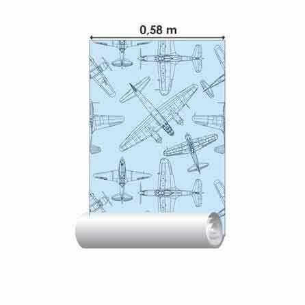 Papel de Parede Adesivo Avião N38864889 - Papel na Parede