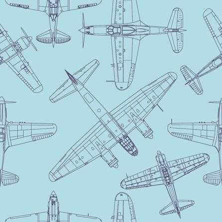Papel de Parede Adesivo Avião N38864889 - Papel na Parede