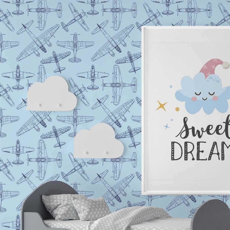 Papel de Parede Adesivo Avião N38864889 - Papel na Parede