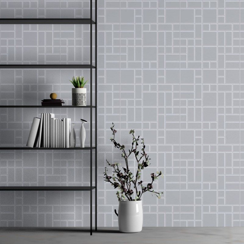 Papel de Parede Adesivo Azulejo 3D Mosaico N013001 - Papel na Parede