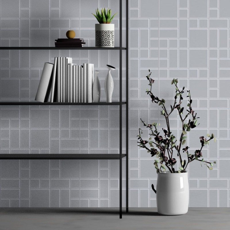 Papel de Parede Adesivo Azulejo 3D Mosaico N013001 - Papel na Parede