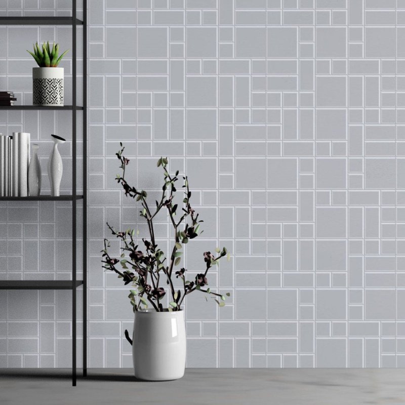 Papel de Parede Adesivo Azulejo 3D Mosaico N013001 - Papel na Parede
