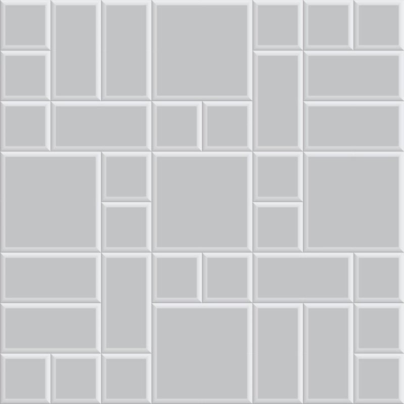 Papel de Parede Adesivo Azulejo 3D Mosaico N013001 - Papel na Parede