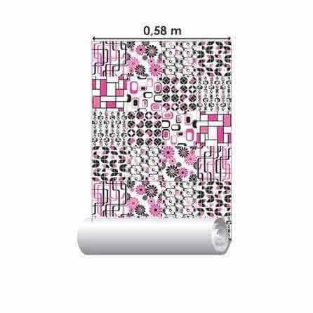 PAPEL DE PAREDE ADESIVO AZULEJO ABSTRATO 63120337 - Papel na Parede