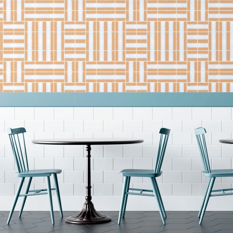 Papel de Parede Adesivo Azulejo Geométrico Abstrato N010004 - Papel na Parede