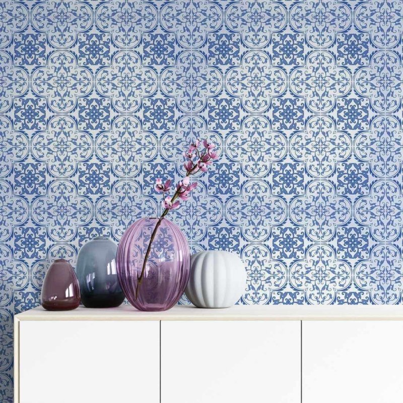 Papel de Parede Adesivo Azulejo N2018 - Papel na Parede