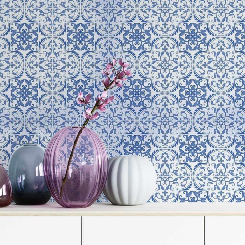 Papel de Parede Adesivo Azulejo N2018 - Papel na Parede