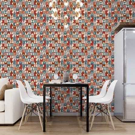 Papel de Parede Adesivo Azulejo N386 - Papel na Parede