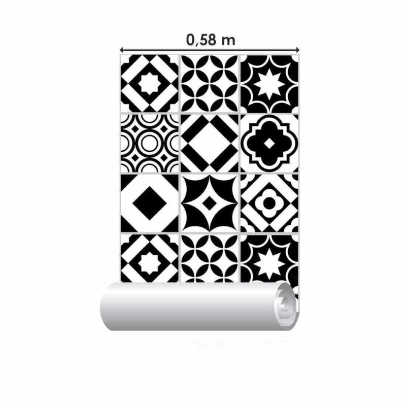 Papel de Parede Adesivo Azulejo N639 - Papel na Parede