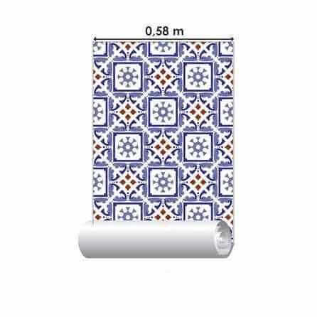 Papel de Parede Adesivo Azulejo N648 - Papel na Parede
