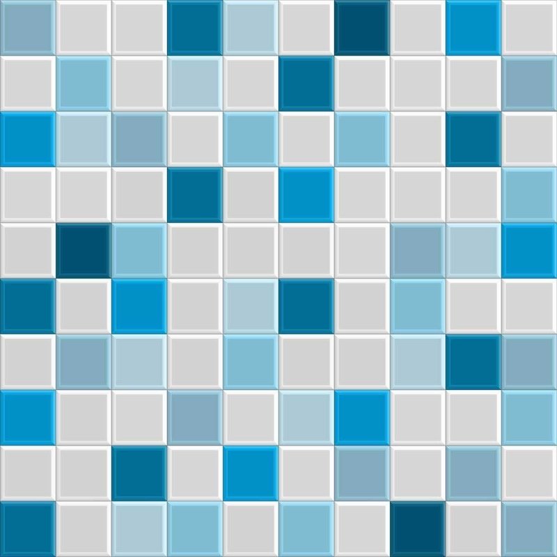 Papel de Parede Adesivo Azulejo Pastilha Azul N04094 - Papel na Parede