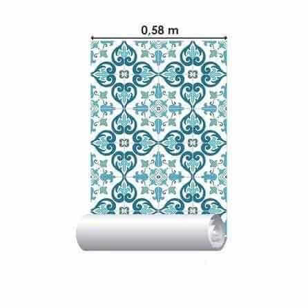 Papel de Parede Adesivo Azulejo Português 402116422 - Papel na Parede