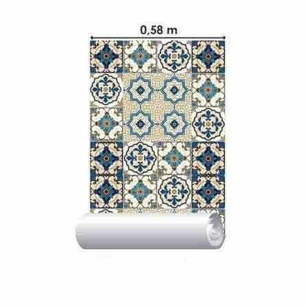 Papel de Parede Adesivo Azulejo Português 462567223 - Papel na Parede