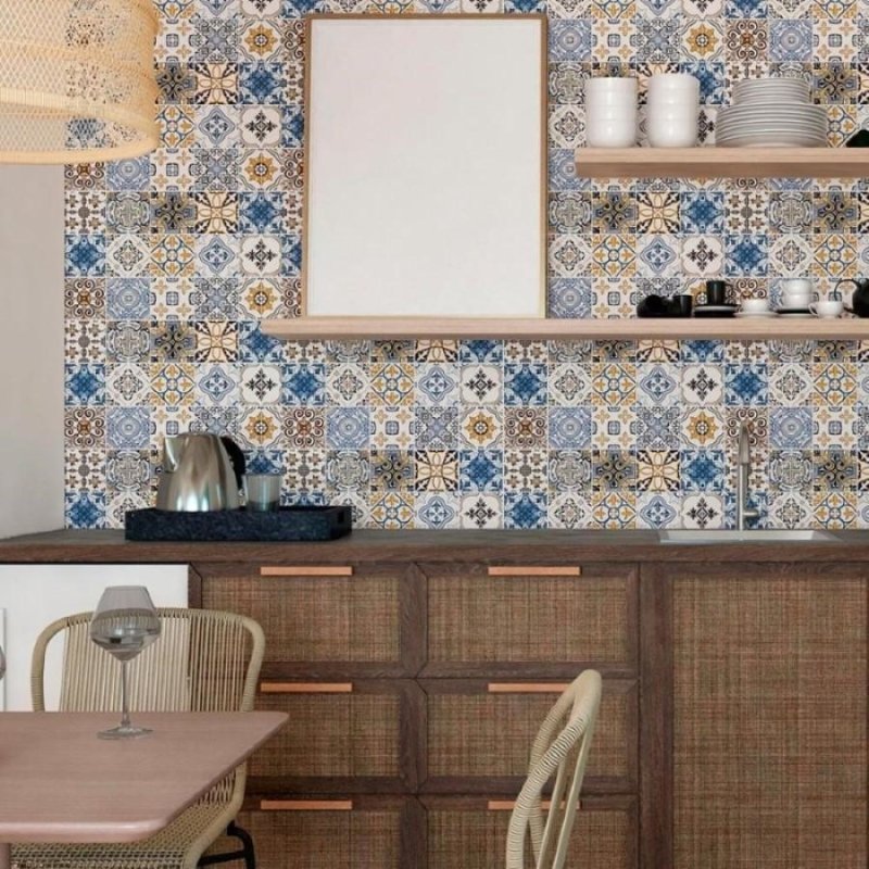 Papel de Parede Adesivo Azulejo Português N011006 - Papel na Parede