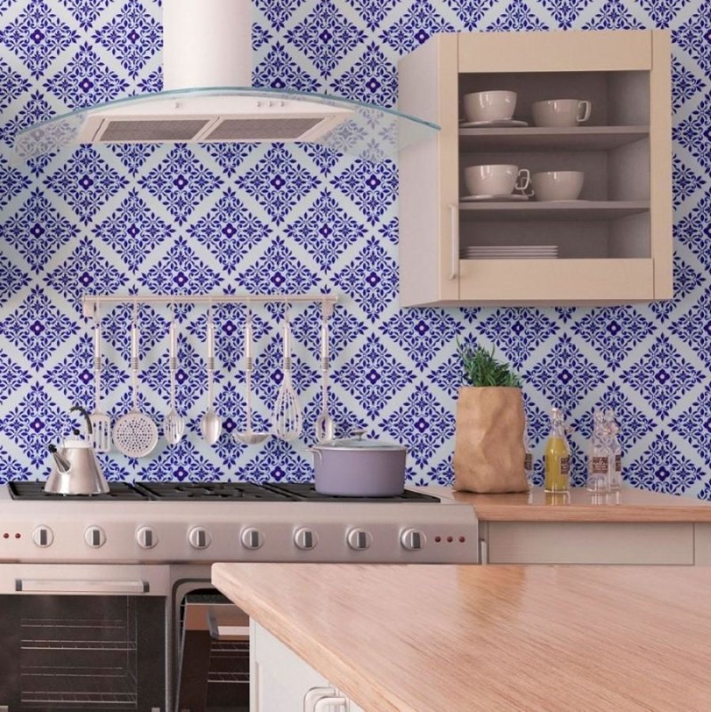 Papel de Parede Adesivo Azulejo Português N013091 - Papel na Parede