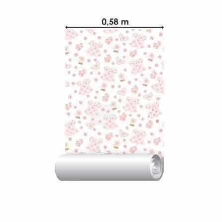 Papel de Parede Adesivo Baby Rosa 010830 - Papel na Parede
