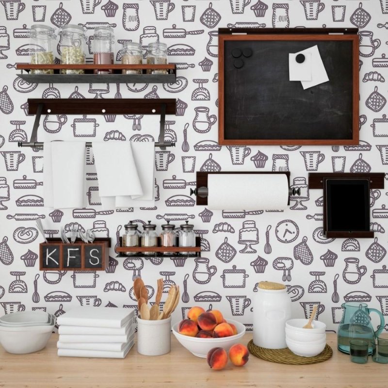 Papel de Parede Adesivo Bakery Confeitaria N013195 - Papel na Parede