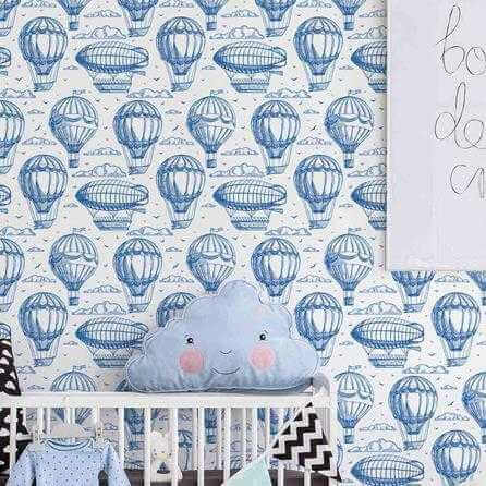 PAPEL DE PAREDE ADESIVO BALÃO BEBE 18551 - Papel na Parede