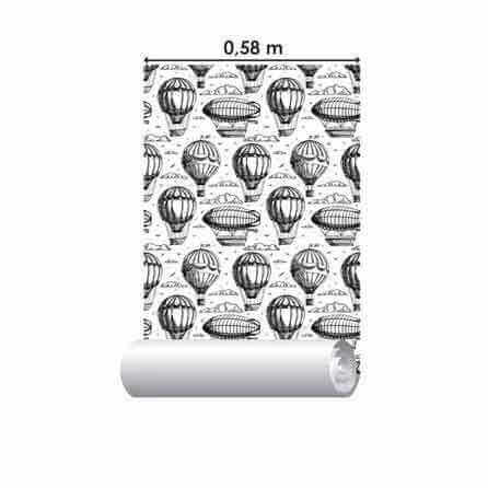 PAPEL DE PAREDE ADESIVO BALÃO DE NUVEM 175520 - Papel na Parede