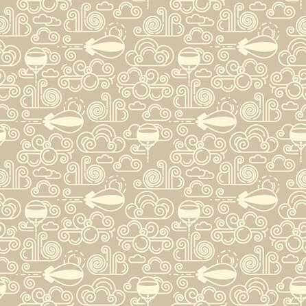 Papel de Parede Adesivo Balão Nuvem Bege 166968812 - Papel na Parede