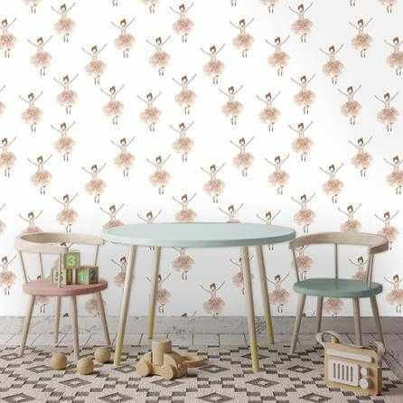 Papel de Parede Adesivo Ballet Aquarela 271577807 - Papel na Parede