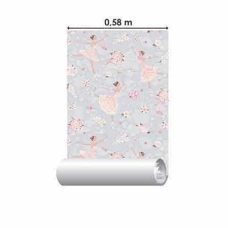 Papel de Parede Adesivo Ballet Floral 233905270 - Papel na Parede