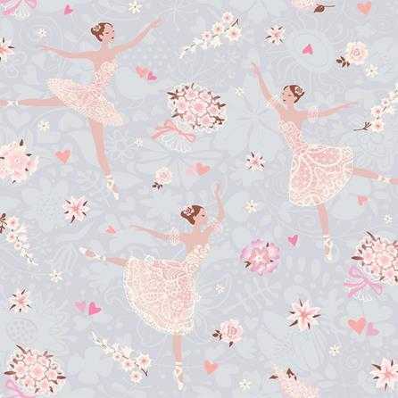 Papel de Parede Adesivo Ballet Floral 233905270 - Papel na Parede
