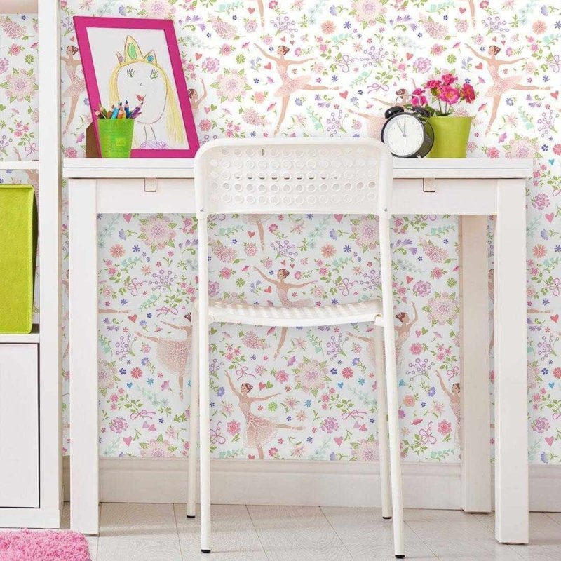 Papel de Parede Adesivo Ballet Floral 260389004 - Papel na Parede