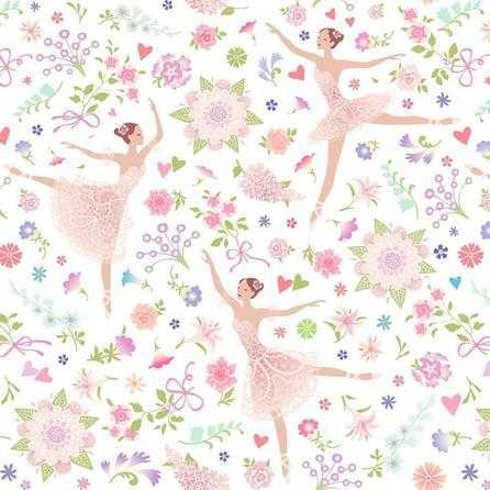 Papel de Parede Adesivo Ballet Floral 260389004 - Papel na Parede