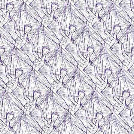 Papel de Parede Adesivo Ballet Rabiscos 452190670 - Papel na Parede