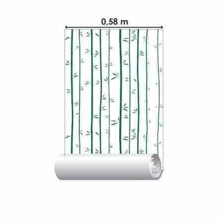 Papel de Parede Adesivo Bambu Verde 210160 - Papel na Parede