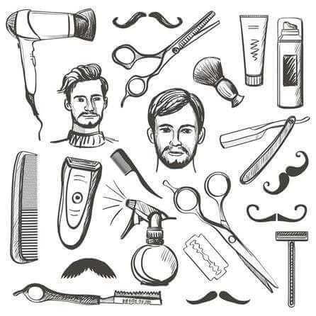 Papel de Parede Adesivo Barbearia 350897279 - Papel na Parede
