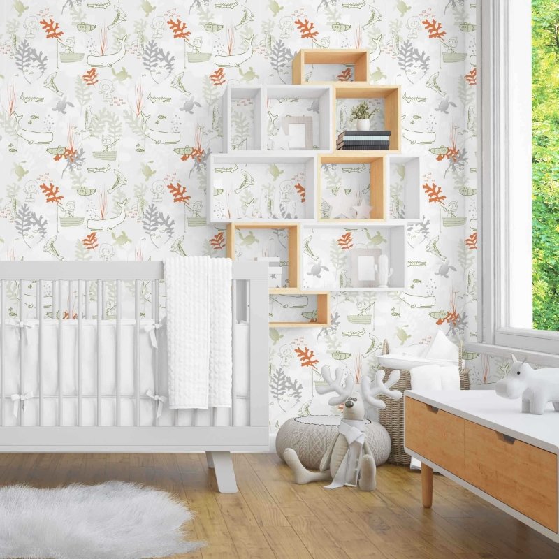 Papel de Parede Adesivo Barquinho Bolhas 311880253 - Papel na Parede