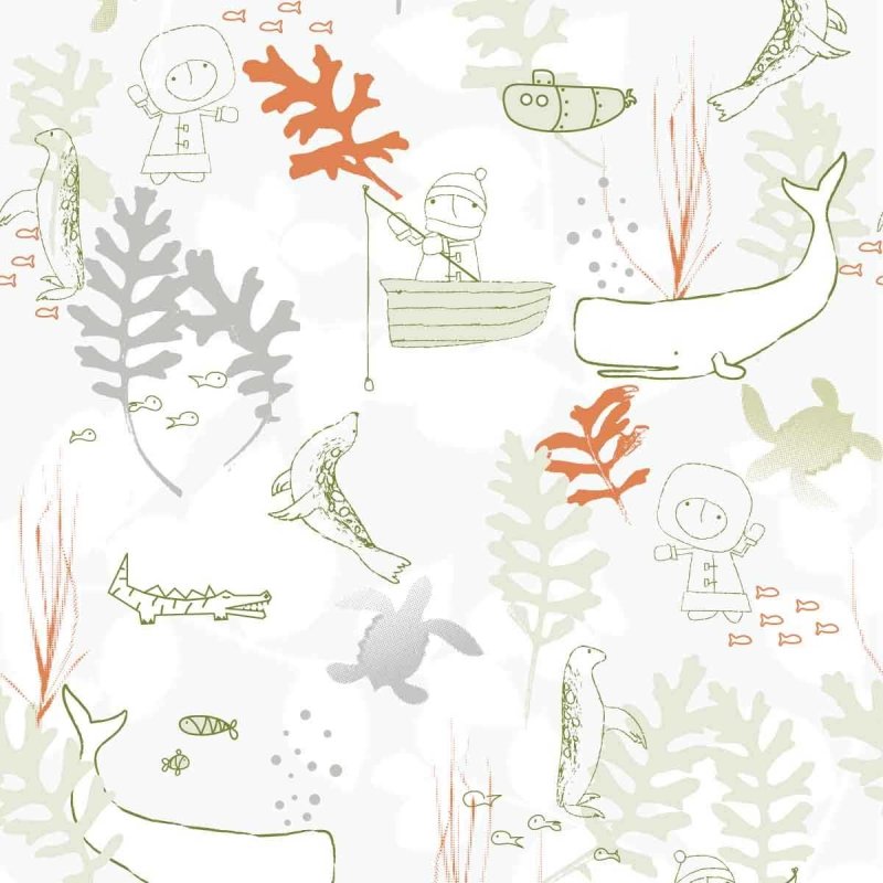 Papel de Parede Adesivo Barquinho Bolhas 311880253 - Papel na Parede