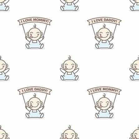 Papel de Parede Adesivo Bebê Azul 269281388 - Papel na Parede