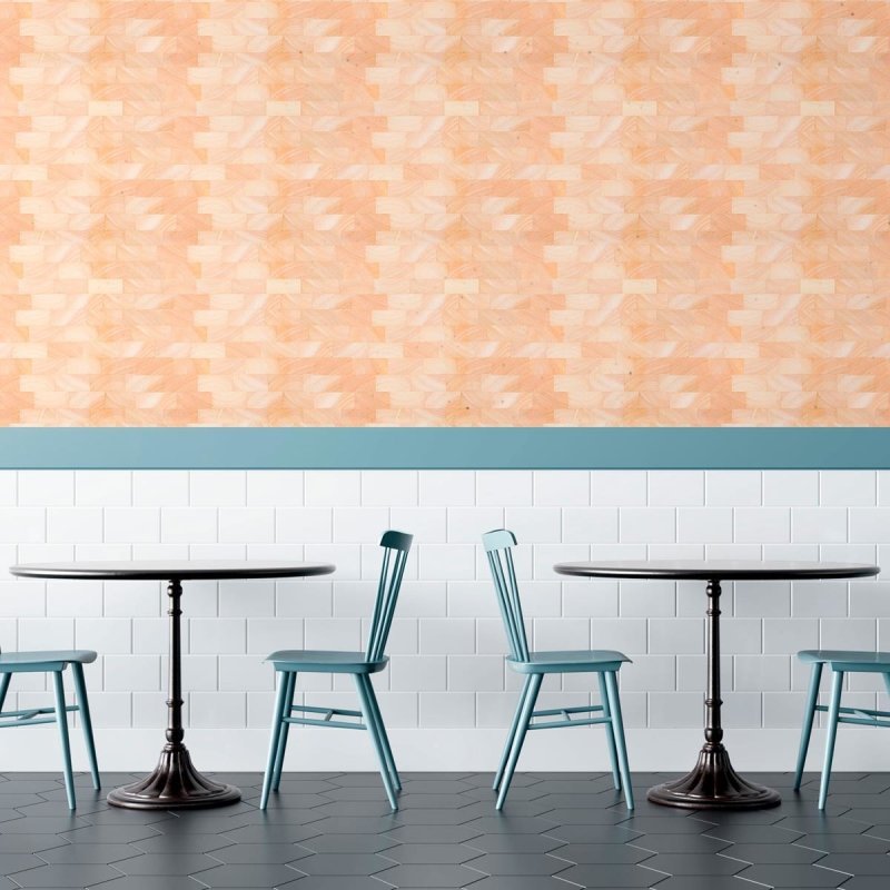 Papel de Parede Adesivo Blocos de Madeira N010205 - Papel na Parede