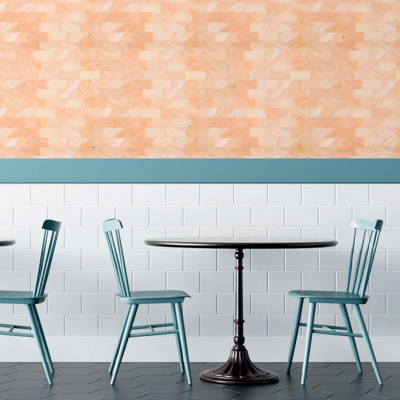 Papel de Parede Adesivo Blocos de Madeira N010205 - Papel na Parede