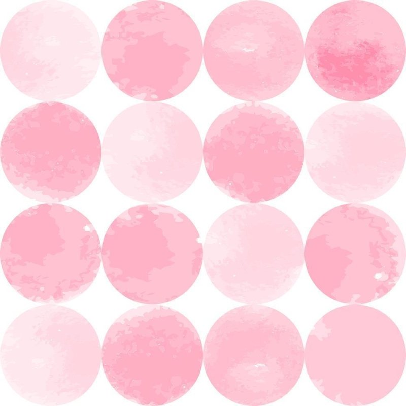 Papel de Parede Adesivo Bolas rosas N08188 - Papel na Parede