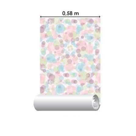 Papel de Parede Adesivo Bolhas Coloridas 205241314 - Papel na Parede