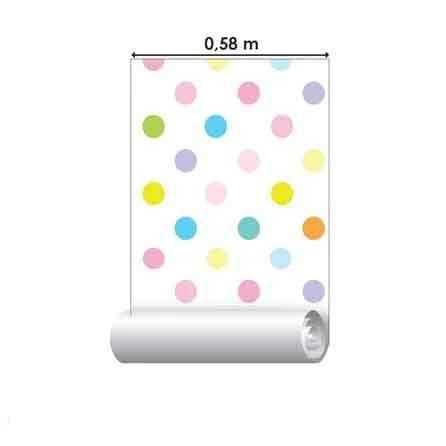 Papel de Parede Adesivo Bolhas Colorido 7 - Papel na Parede