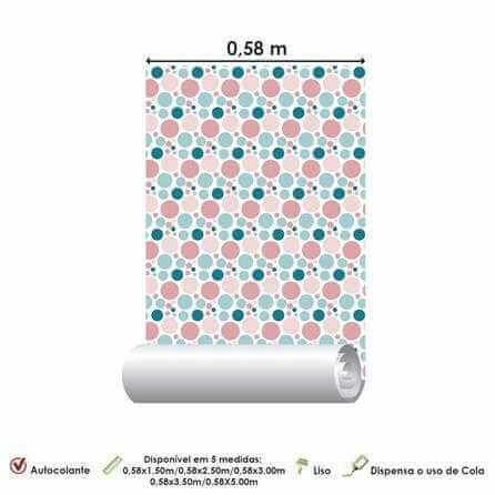 Papel de Parede Adesivo Bolhas N1801216 - Papel na Parede