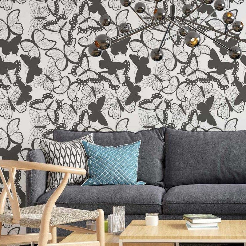 Papel de Parede Adesivo Borboleta N02226 - Papel na Parede