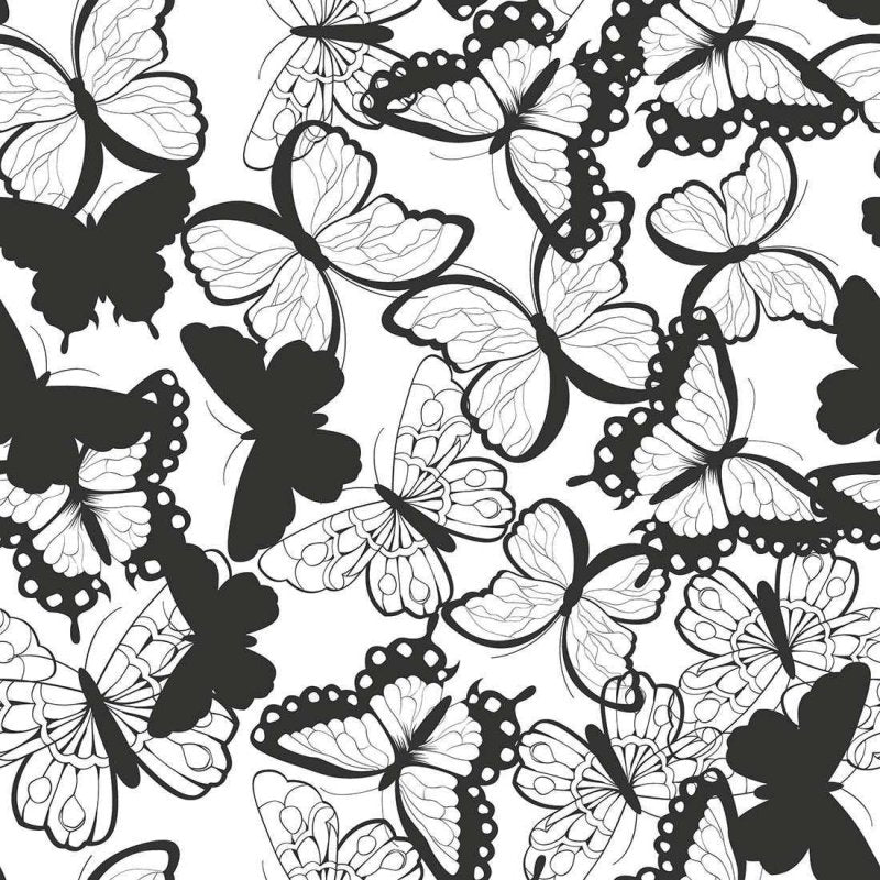 Papel de Parede Adesivo Borboleta N02226 - Papel na Parede