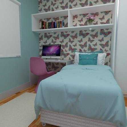 Papel de Parede Adesivo Borboleta Rosa e Azul 169571294 - Papel na Parede