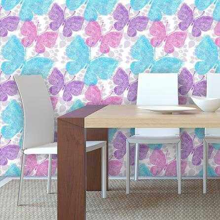 Papel de Parede Adesivo Borboletas 165440939 - Papel na Parede