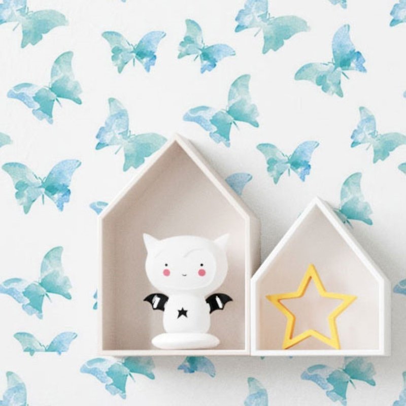 Papel de Parede Adesivo Borboletas Aquarela N019010 - Papel na Parede