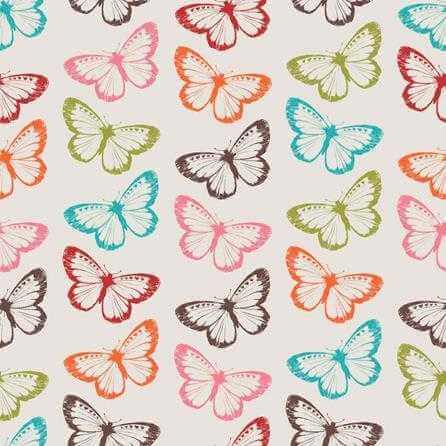 Papel de Parede Adesivo Borboletas Coloridas 148112708 - Papel na Parede
