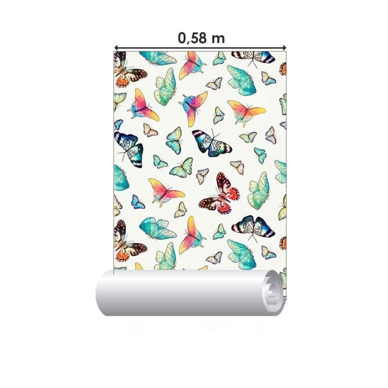 Papel de Parede Adesivo borboletas N014203 - Papel na Parede